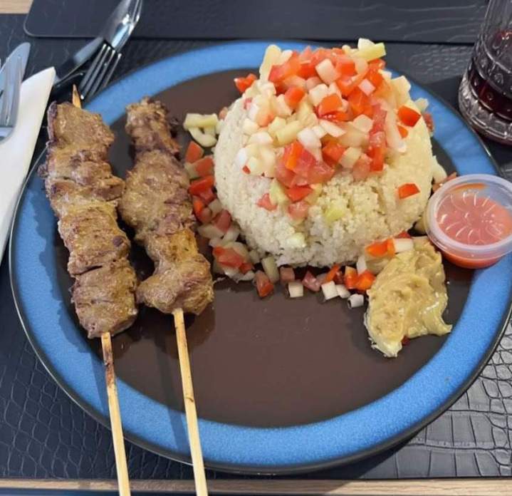 Plat africain avec brochettes Lille
